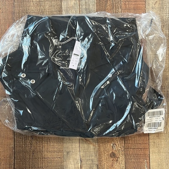 J. Crew New Icon trench coat BF456 black - Picture 5 of 6